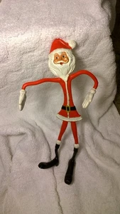 Cuerpo de alambre posable retro vintage de 10 pulgadas de los años 70 Santa alto delgado flexible - Imagen 1 de 11