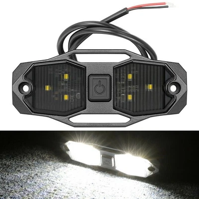 Dome Light LED Dome Light Road Roller Rock Light 4WD 4X4 6000K SUV ATV - Image 1 of 4