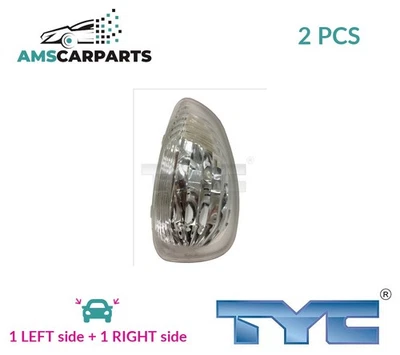 INDICATOR LIGHT BLINKER LAMP PAIR OUTSIDE MIRROR 325-0153-3 TYC 2PCS NEW - Image 1 of 4