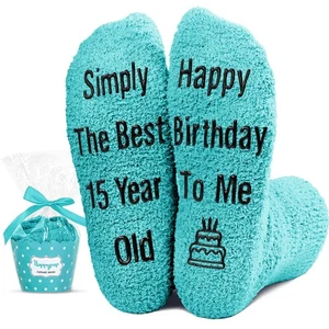 15th Birthday Sweet 16 Gift Sock, Teens Boys Girls, Funny Present Ideas, Novelty - Picture 1 of 7