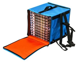 Borsa Termica Rigida a Zaino 10 Pizze da 33 cm H. 40 cm - Gimetal - Pizzeria - Imagen 1 de 1
