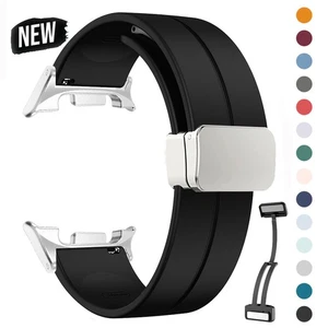 Correa con hebilla magnética para reloj Samsung Galaxy 8/8 clásico 40/44 mm correa de silicona - Imagen 1 de 44