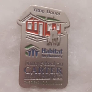 Jimmy & Rosalynn Carter Work Project  Pin 2009 Mekong Build Habit For Humanity. - Picture 1 of 6