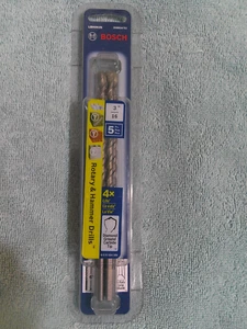 ** BOSCH - Confezione da CINQUE (5) - PUNTE PER TRAPANO ROTANTI E MARTELLI - 3/16" - 6" Lunghe - NUOVE - Foto 1 di 5