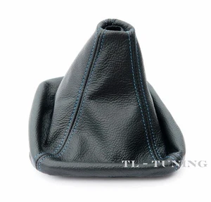 Schaltsack Faden BLAU passend für 3er E46 Bj. 98-05 Echt Leder Schaltmanschette - Bild 1 von 2