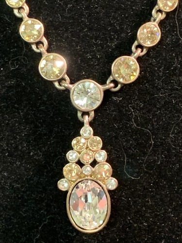 GIVENCHY BELLISSIMA COLLANA REGOLABILE GIVECHY CONAC E CRISTALLO TRASPARENTE