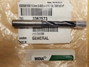 Widia VDS202A10300 10,3mm Hartmetall 140 Grad Jobber Länge Bohrer kostenloser Versand - Bild 1 von 1