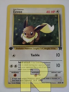 Eevee ® Rocket 55/82 ® Comune ® Pokemon ® 1ª EDIZIONE Inglese ® Good - Foto 1 di 3