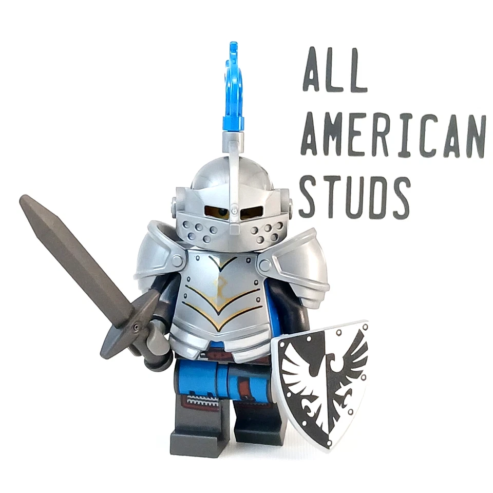 LEGO Castillo Caballero Halcón Negro Minifigura D&D Paladín Medieval 10305 Armadura Foto 1 de 4