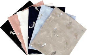 Preciosa bufanda de papel de aluminio con estampado de sirena chal ligero envoltura pashmina - Imagen 1 de 7