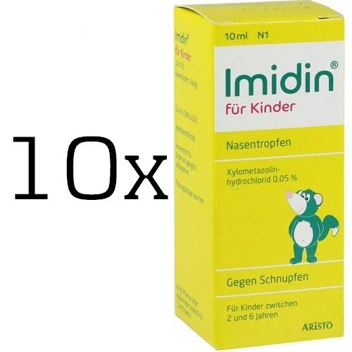 ARISTO PHARMA GMBH 10x IMIDIN N Nasentropfen für Kinder 10 ml, PZN 01610901