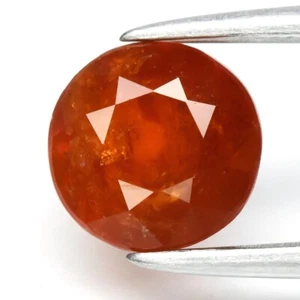 💎 1.39ct 6mm Round Natural Orange Spessartite Garnet - Namibia Gem - Picture 1 of 4