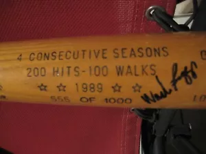 Wade Boggs Ltd Ed Signed Bat: #555 of 1,000. Genuine C235 Louisville Slugger Bat - Picture 1 of 7