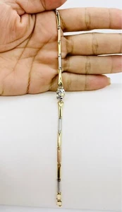 Real 14k Gold Bracelet elephants - Pulsera de elefante en oro - Picture 1 of 7