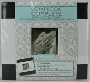 Tapestry by CR Gibson 8x8 Wedding Scrapbook Complete 14 Designed Pages NWT - Picture 1 of 9