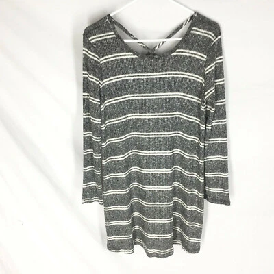 Vestido tejido FRENCH GRIS Stitch Fix Lynder detalle espalda talla mediana NUEVO NUEVO CON ETIQUETAS Foto 1 de 4