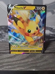 Pokémon TCG - Pikachu V SWSH285 - Black Star Promo Ultra Rare NM - Picture 1 of 4