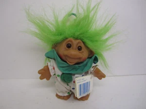 Vintage DAM Adopt a Norfin Troll 1986 Mini-Clown # 5408 - grünes Haar - mit Etikett - Bild 1 von 6