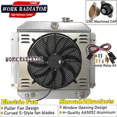 Radiator+Shroud Fan For 49-54 1953 Chevy Bel Air Fleetline Styleline 115 210  V8 Foto 1 de 4
