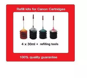 Un conjunto de kits de recarga para cartuchos de tinta Canon PG-510 PG510 y CL-511 CL511 - Imagen 1 de 1