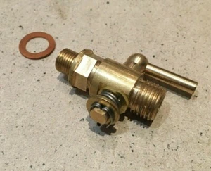 Autovac Brass On / Off Tap PTFE Sealed 1/8 BSP Flange Thread British Made. - Picture 1 of 1