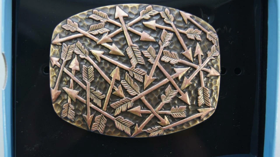 Nocona Mens Bronze Arrow Belt Buckle 37714