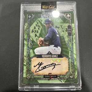 ⚾️⚾️🔥🔥Yoendrys Gomez 2023 Wild Card # 3/3 AUTO #5CDCL-72 Green Cards 🔥🔥⚾️⚾️ - Picture 1 of 15