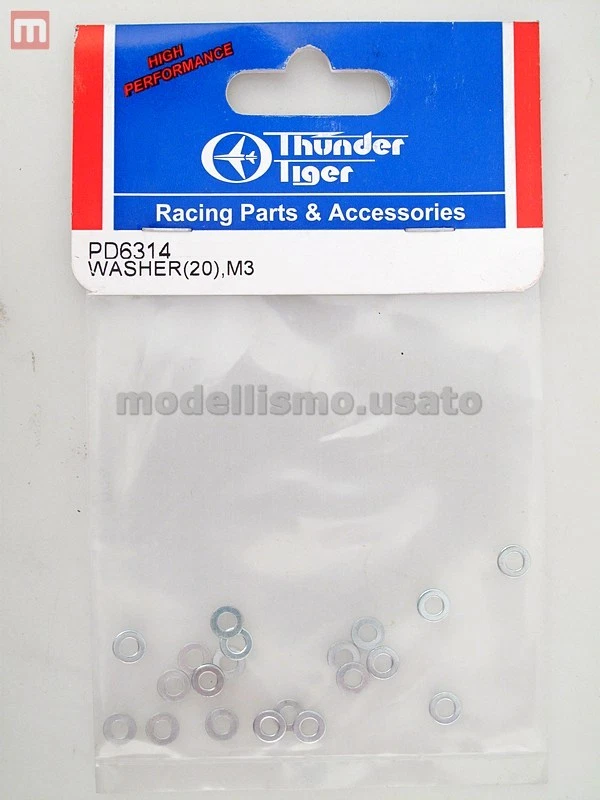 Thunder Tiger PD6314 Washer 3mm (20) Washer Modeling - Image 1 of 1