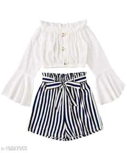 Stylish Casual Clothing Sets (single) for Kid's girls, Rayon for Festival's - Picture 1 of 9