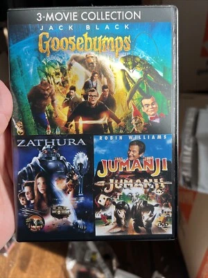 Goosebumps, Zathura, Jumanji (3 Movie Collection) DVD Robin Williams, Jack Black - Image 1 of 2