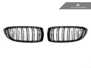 AUTOTECKNIC GLAZING GLOSS BLACK FRONT GRILLE - BMW F32 F36 428I 430I 435I 440I - Picture 1 of 3