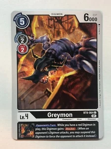 Digimon New Awakening Greymon BT8-064 C NM/M - Picture 1 of 1