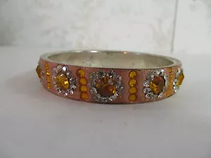 Armreif Armband Made in India Koralle in Farbe mit Schmuckschmuck - Bild 1 von 2