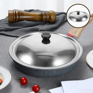 Metal Pot Lid Heat-resistant Cover with Filter Holes Lids for Pans - Picture 1 of 12