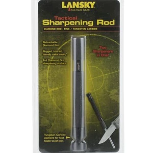 Lansky Tactical Sharpening Rod Full Diamond Grt Tungsten Carbide Knife Sharpener - Picture 1 of 2