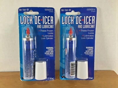 2X NUEVO Descongelador y Lubricante de Bloqueo .62oz V500 para Coche/Camión/Perno/Auto/SUV Foto 1 de 2
