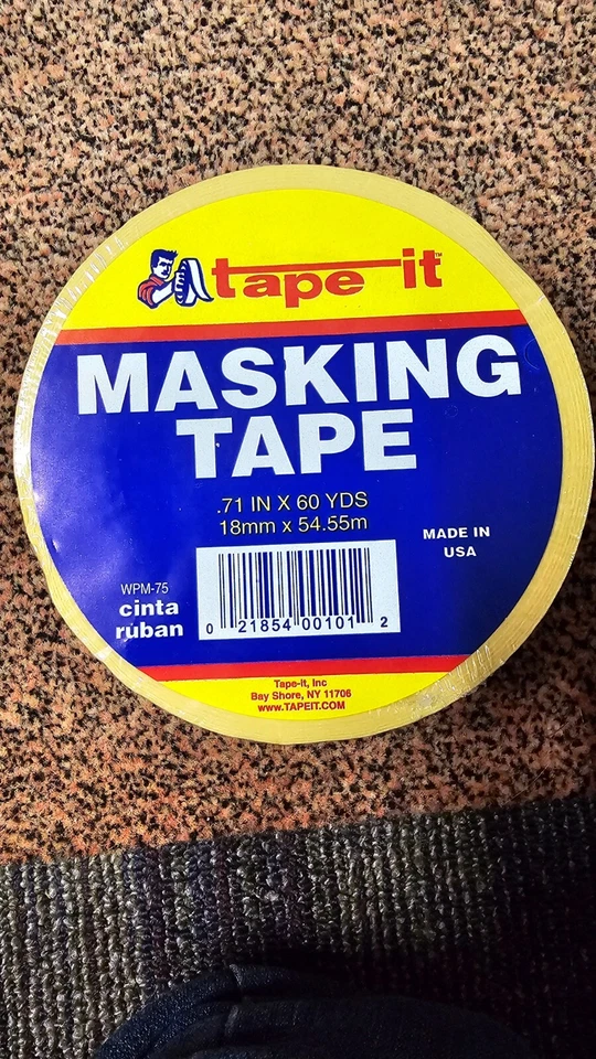 Tape It Masking Tape .71" x 60 YDS WPM-75 — 第 1/1 张图片
