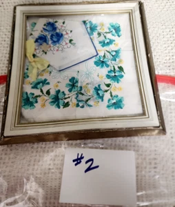 Vintage Box  of 2 womens handkerchiefs in original box  NOS - Picture 1 of 4
