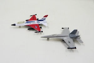 Diecast USAF U.S. Air Force F-16 A144 HL AF78 001 Airplanes Jets Pair Lot of 2 - Picture 1 of 10