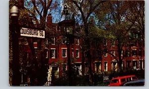 Postal Louisburg Square Historic Beacon Hill Boston Massachusetts - Imagen 1 de 2