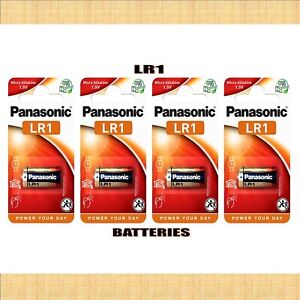 4 x Panasonic LR1 Batteries N E90 LR01 910A MN9100 UM5 1.5V Batteries