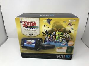 Nintendo Wii U 32GB Legend of Zelda Wind Waker - Edition Console Deluxe Set RARE