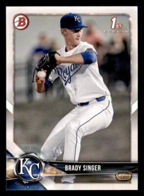 2018 Bowman Draft #BD135 Brady Singer - Image 1 of 2
