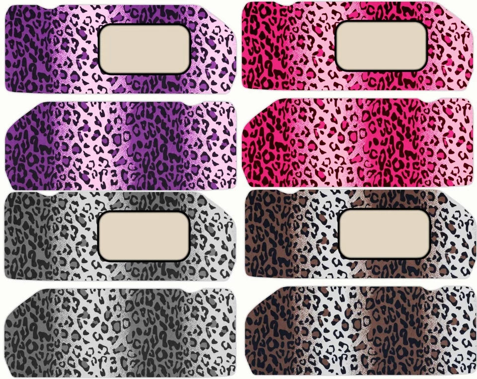 Подходит для 1987-1996 Dodge Dakota водитель и пассажир автомобиля солнцезащитные козырьки леопард дизайн - Изображение 1 из 1