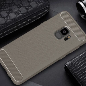 For Samsung S9 - Ultra Slim Carbon Fibre Flexible TPU Shockproof Case Back Cover - Picture 1 of 10