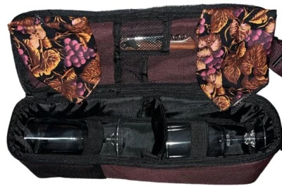 Guardanapos e copos saca-rolhas porta-garrafas de vinho ombro viagem no tempo piquenique - Imagem 1 de 3