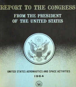 Vintage NASA Program Launch Activities Operations President Report LBJ 1965 - Picture 1 of 9