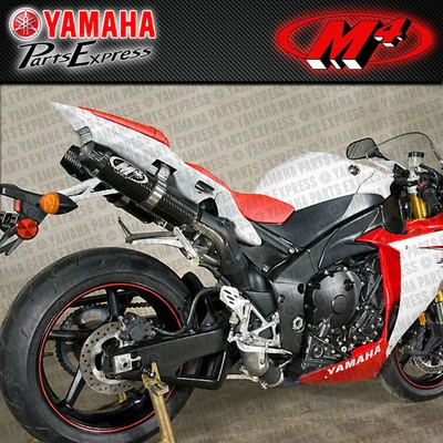 Yamaha YZF-R1 YZF R1 M4 2009-2014 escape doble carbono silenciador sistema antideslizante Foto 1 de 3