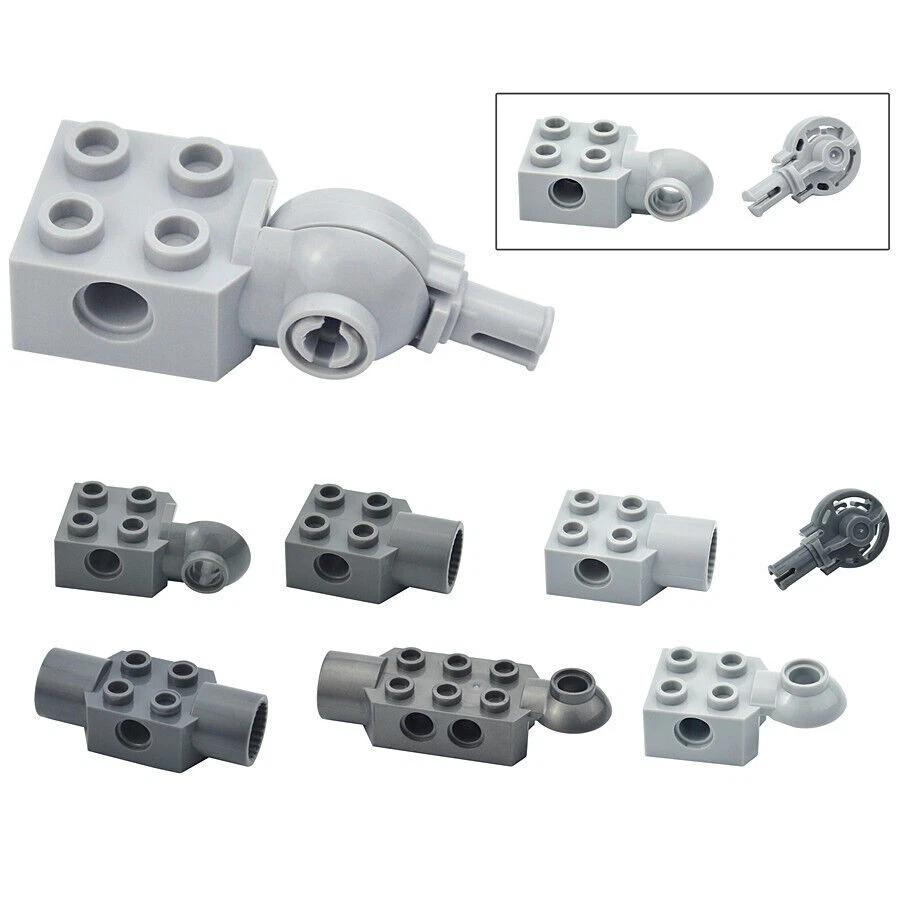 Socket Loop Parts For Lego Technic Rotation Joint Ball + Mod Brick W/ Pin Hole - Image 1 of 4