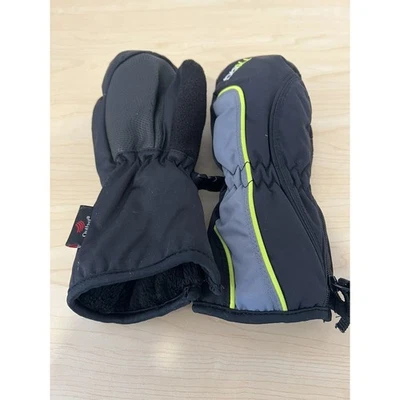 Head JR Boy's Snow Ski Mitten/Gloves (Black/Gray/Neon Size S/P/P - Image 1 of 3
